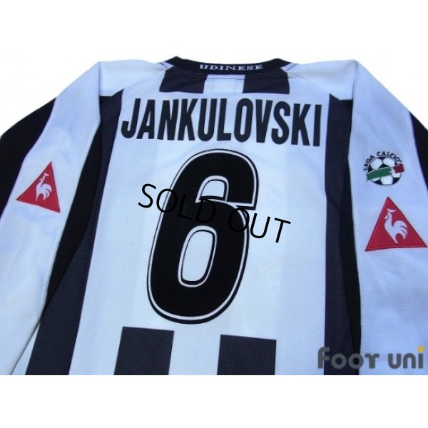 Photo4: Udinese 2003-2004 Home Long Sleeve Shirt #6 Jankulovski Lega Calcio Patch/Badge