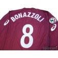 Photo4: Reggina 2003-2004 Home Long Sleeve Shirt #8 Bonazzoli Lega Calcio Tim Cup Patch/Badge