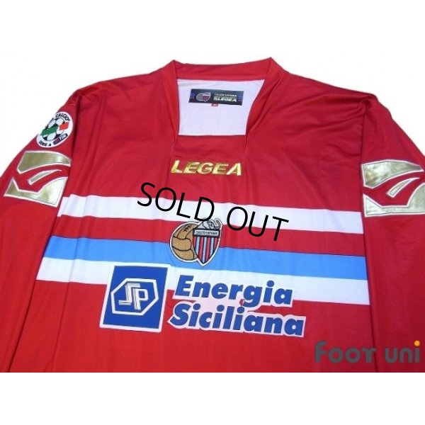 Photo3: Catania 2009-2010 3RD Long Sleeve Shirt #15 Morimoto Lega Calcio Serie A Tim Patch/Badge
