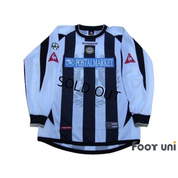 Photo1: Udinese 2003-2004 Home Long Sleeve Shirt #6 Jankulovski Lega Calcio Patch/Badge