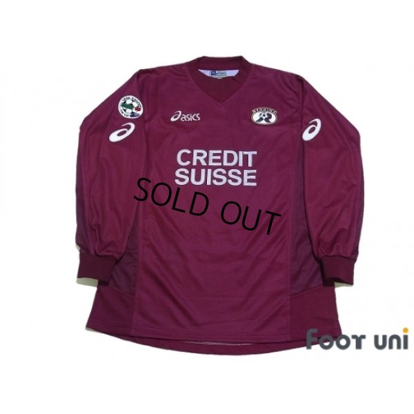 Photo1: Reggina 2003-2004 Home Long Sleeve Shirt #8 Bonazzoli Lega Calcio Tim Cup Patch/Badge