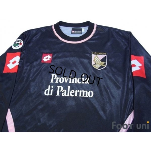 Photo3: Palermo 2002-2003 Away Long Sleeve Shirt #4 Morrone Lega Calcio Patch/Badge
