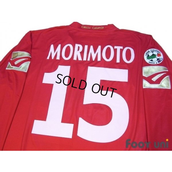 Photo4: Catania 2009-2010 3RD Long Sleeve Shirt #15 Morimoto Lega Calcio Serie A Tim Patch/Badge