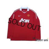 Manchester United 2010-2011 Home Long Sleeve Shirt #18 Scholes