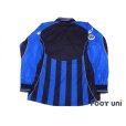 Photo2: Atalanta 2001-2002 Home Long Sleeve Shirt Lega Calcio Patch/Badge (2)