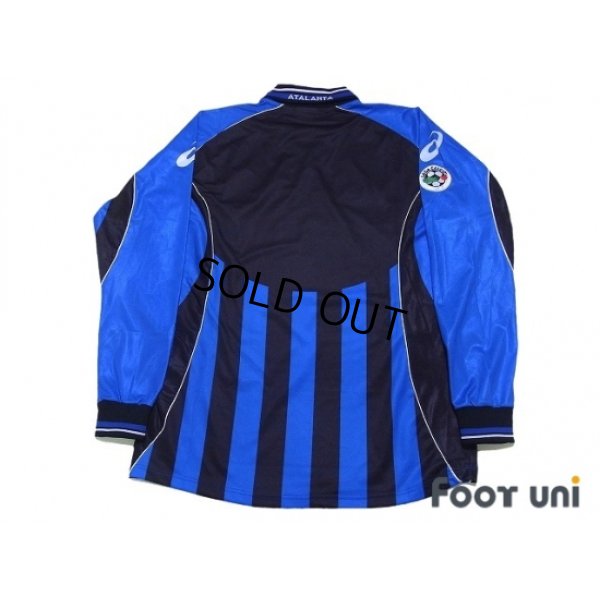 Photo2: Atalanta 2001-2002 Home Long Sleeve Shirt Lega Calcio Patch/Badge