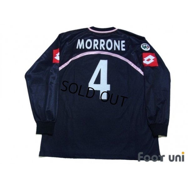 Photo2: Palermo 2002-2003 Away Long Sleeve Shirt #4 Morrone Lega Calcio Patch/Badge