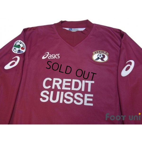 Photo3: Reggina 2003-2004 Home Long Sleeve Shirt #8 Bonazzoli Lega Calcio Tim Cup Patch/Badge