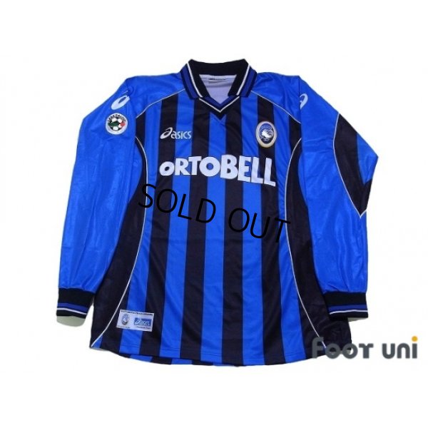 Photo1: Atalanta 2001-2002 Home Long Sleeve Shirt Lega Calcio Patch/Badge