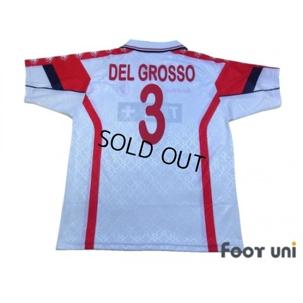 Photo2: Bari 1999-2000 Home Shirt #3 Del Grosso Lega Calcio Patch/Badge