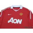 Photo3: Manchester United 2010-2011 Home Long Sleeve Shirt #18 Scholes