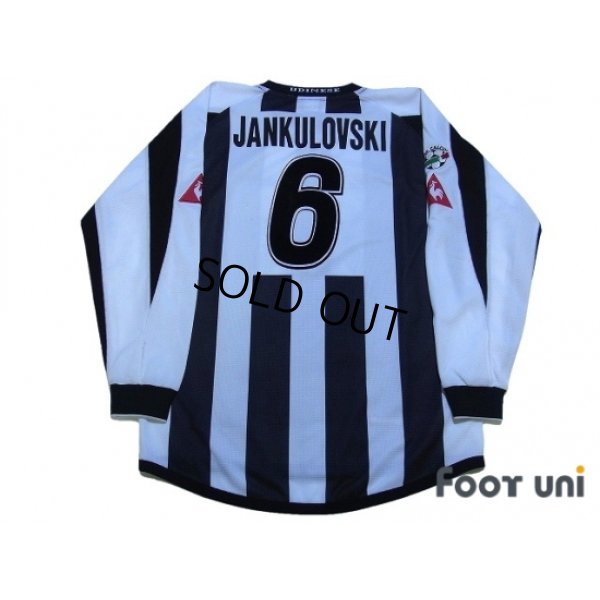 Photo2: Udinese 2003-2004 Home Long Sleeve Shirt #6 Jankulovski Lega Calcio Patch/Badge