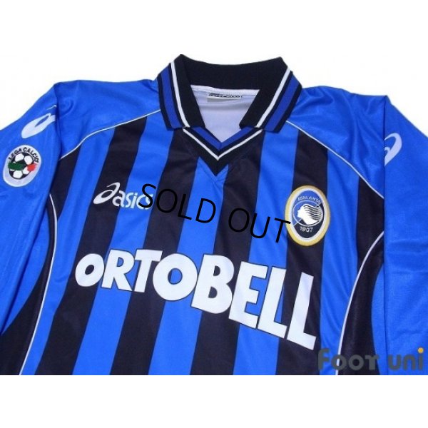 Photo3: Atalanta 2001-2002 Home Long Sleeve Shirt Lega Calcio Patch/Badge