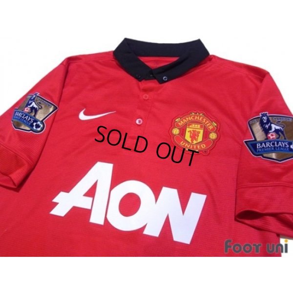 Photo3: Manchester United 2013-2014 Home Shirt #19 Welbeck Premier League Champions Patch