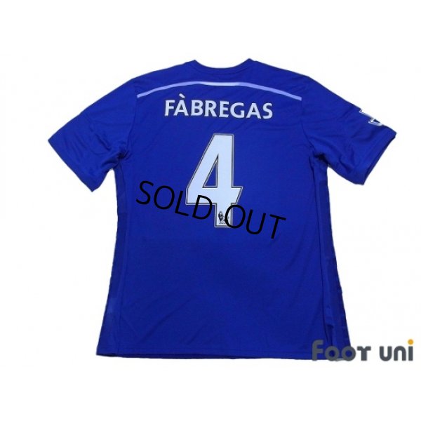 Photo2: Chelsea 2014-2015 Home Shirt #4 Fabregas BARCLAYS PREMIER LEAGUE Patch/Badge w/tags