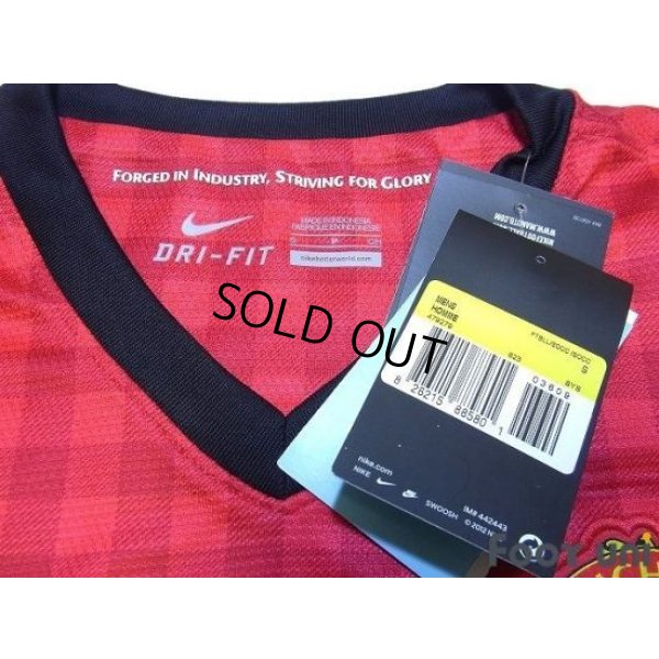 Photo5: Manchester United 2012-2013 Home Long Sleeve Shirt #20 van Persie Champions League Patch/Badge