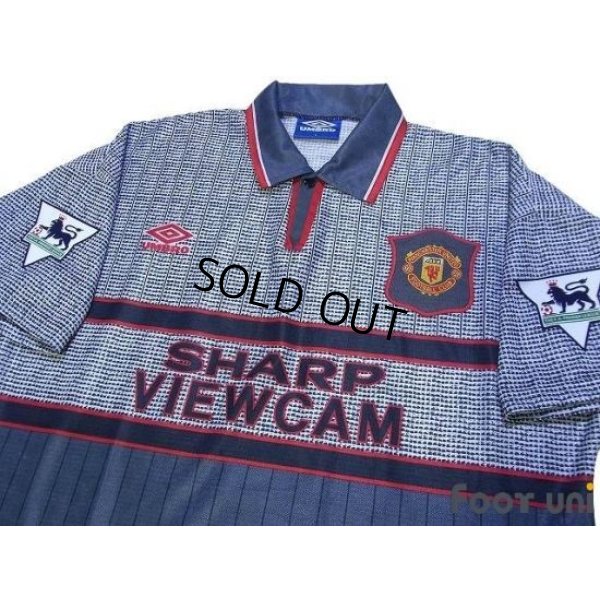 Photo3: Manchester United 1995-1996 Away Shirt #7 Cantona Premier League Patch/Badge
