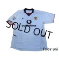 Manchester United 2002-2003 Away Shirt #11 Giggs Champions League Patch/Badge