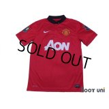 Manchester United 2013-2014 Home Shirt #19 Welbeck Premier League Champions Patch
