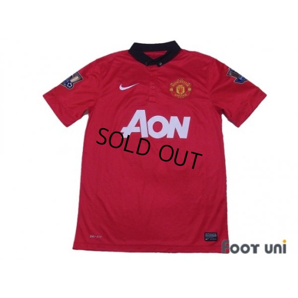 Photo1: Manchester United 2013-2014 Home Shirt #19 Welbeck Premier League Champions Patch