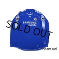 Chelsea 2006-2008 Home Authentic Long Sleeve Shirt #11 Drogba Champions Barclays Premiership Patch/Badge