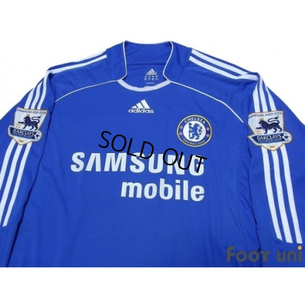 Photo3: Chelsea 2006-2008 Home Authentic Long Sleeve Shirt #11 Drogba Champions Barclays Premiership Patch/Badge