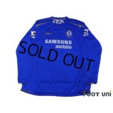 Chelsea 2005-2006 Home Long Sleeve Shirt #15 Drogba Champions Barclays Premiership Patch/Badge