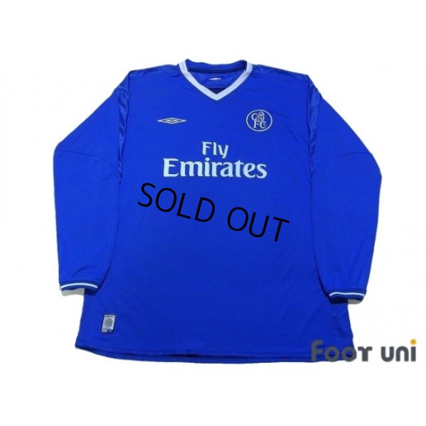 Photo1: Chelsea 2003-2005 Home Reversible Long Sleeve Shirt