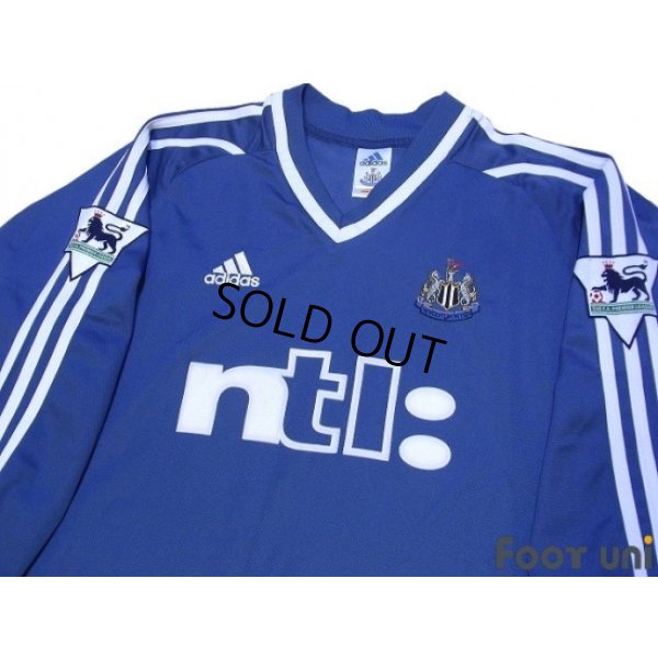 Photo3: Newcastle 2001-2002 Away Long Sleeve Shirt #9 Shearer The F.A. Premier League Patch/Badge