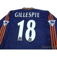 Photo4: Newcastle 1997-1998 Away Long Sleeve Shirt #18 Gillespie The F.A. Premier League Patch/Badge