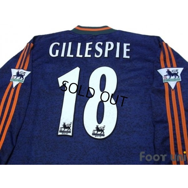 Photo4: Newcastle 1997-1998 Away Long Sleeve Shirt #18 Gillespie The F.A. Premier League Patch/Badge