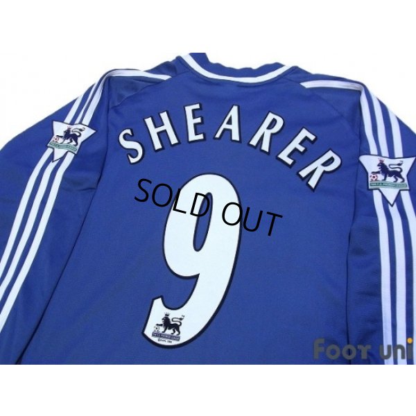 Photo4: Newcastle 2001-2002 Away Long Sleeve Shirt #9 Shearer The F.A. Premier League Patch/Badge