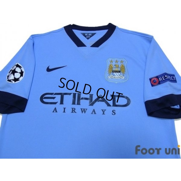 Photo3: Manchester City 2014-2015 Home Shirt Champions League Patch/Badge Respect Patch/Badge