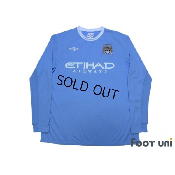 Photo1: Manchester City 2009-2010 Home Long Sleeve Shirt
