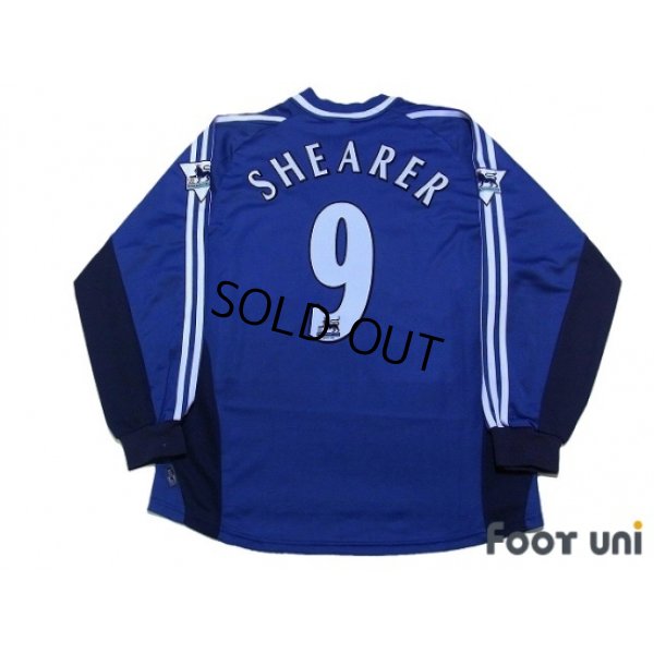 Photo2: Newcastle 2001-2002 Away Long Sleeve Shirt #9 Shearer The F.A. Premier League Patch/Badge