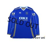 Portsmouth 2007-2008 Home Authentic Long Sleeve Shirt #5 Johnson BARCLAYS PREMIER LEAGUE Patch/Badge