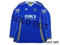 Portsmouth 2007-2008 Home Authentic Long Sleeve Shirt #5 Johnson BARCLAYS PREMIER LEAGUE Patch/Badge