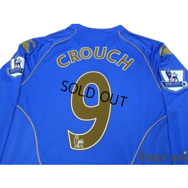 Photo4: Portsmouth 2008-2009 Home Long Sleeve Shirt #9 Crouch BARCLAYS PREMIER LEAGUE Patch/Badge w/tags