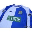 Photo3: Blackburn Rovers 2000-2002 Home Long Sleeve Shirt The F.A. Premier League Patch/Badge