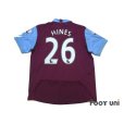 Photo2: West Ham Utd 2010-2011 Home Shirt #26 Hines Premier League Patch/Badge (2)