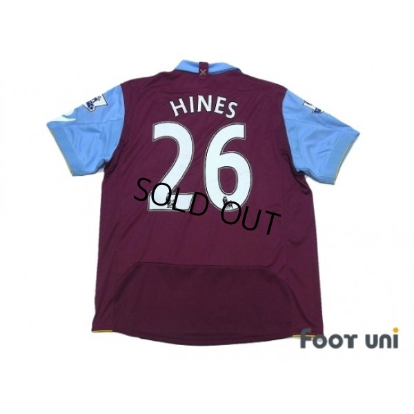 Photo2: West Ham Utd 2010-2011 Home Shirt #26 Hines Premier League Patch/Badge