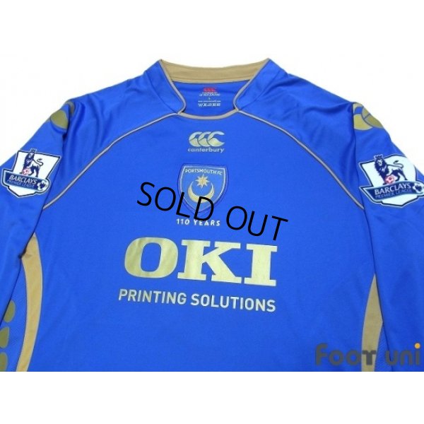 Photo3: Portsmouth 2008-2009 Home Long Sleeve Shirt #9 Crouch BARCLAYS PREMIER LEAGUE Patch/Badge w/tags