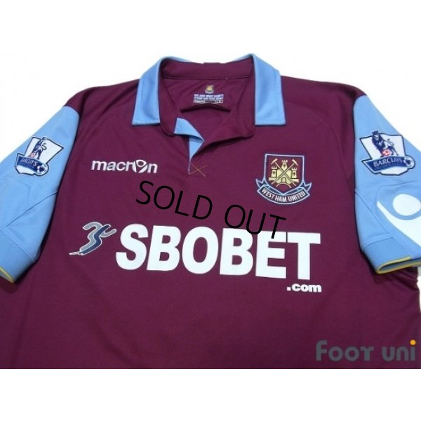 Photo3: West Ham Utd 2010-2011 Home Shirt #26 Hines Premier League Patch/Badge
