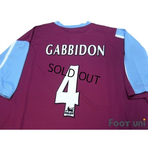 Photo4: West Ham Utd 2005-2006 Home Shirt #4 Gabbidon w/tags