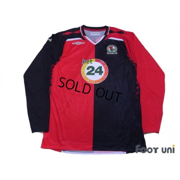 Photo1: Blackburn Rovers 2007-2008 Away Long Sleeve Shirt