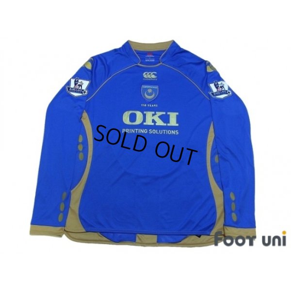 Photo1: Portsmouth 2008-2009 Home Long Sleeve Shirt #9 Crouch BARCLAYS PREMIER LEAGUE Patch/Badge w/tags