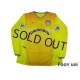 Leeds United AFC 2002-2003 Away Long Sleeve Shirt #9 Viduka The F.A. Premier League Patch/Badge