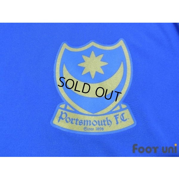 Photo6: Portsmouth 2007-2008 Home Authentic Long Sleeve Shirt #5 Johnson BARCLAYS PREMIER LEAGUE Patch/Badge
