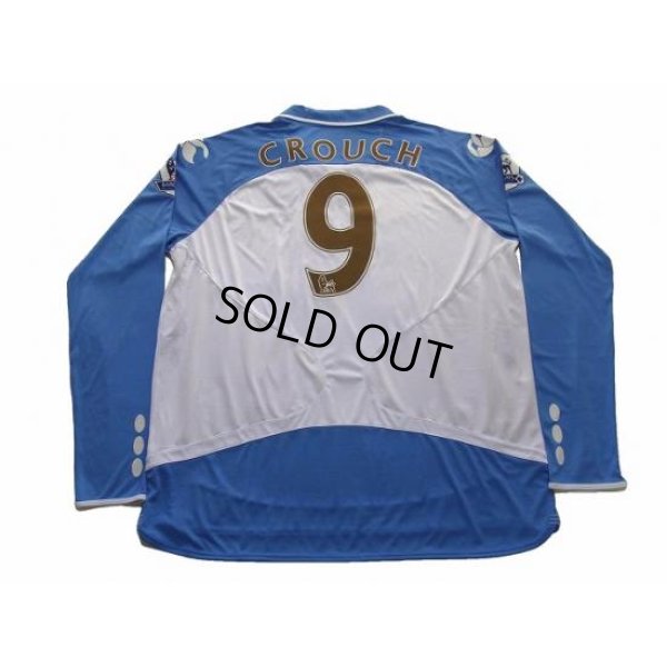 Photo2: Portsmouth 2007-2008 Away Long Sleeve Shirt #9 Crouch BARCLAYS PREMIER LEAGUE Patch/Badge w/tags