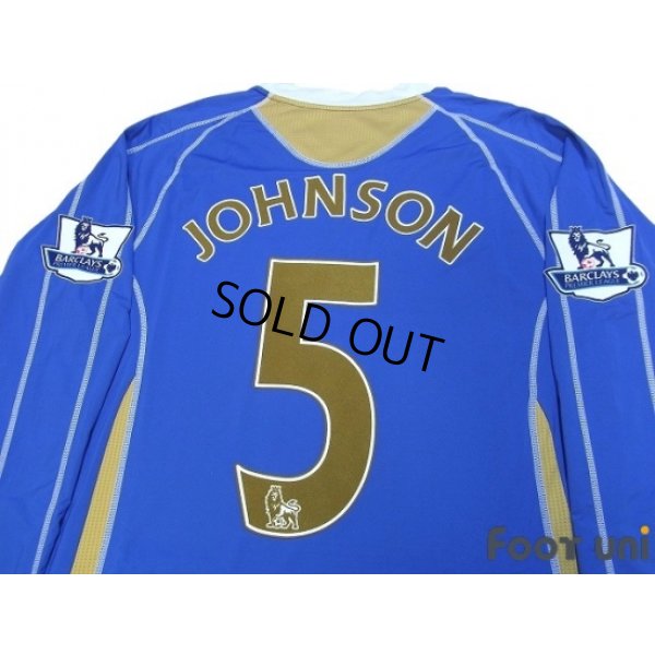 Photo4: Portsmouth 2007-2008 Home Authentic Long Sleeve Shirt #5 Johnson BARCLAYS PREMIER LEAGUE Patch/Badge